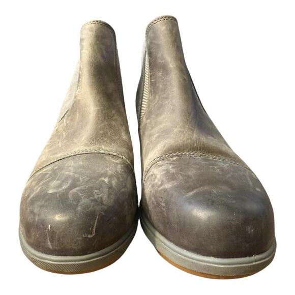 Sorel Evie Chelsea Bootie Waterproof Gray Leather Women size 9.5 - Picture 3 of 6